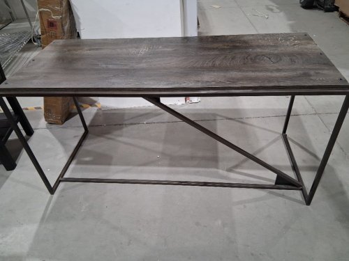 Bush Furniture Refinery Industrial Desk - 62" - rustric grey (model: 1535764/ RFD162RG) image 2