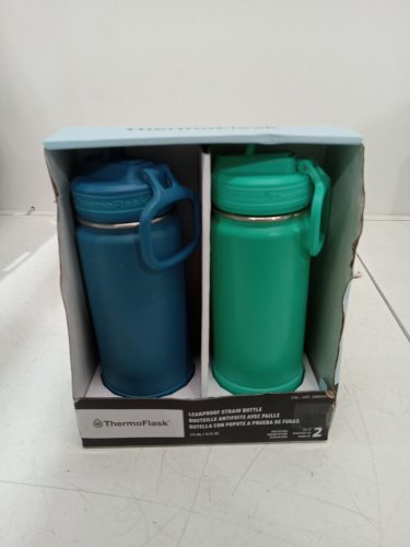 2PK ThermoFlask Stainless Steel Bottle - 16oz - green/blue (model:2880559) image 2