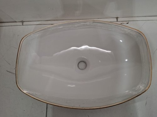 moder ceramic Boat Shaped Vessel Bathroom Sink -22" white (model: DV-1V0319) image 6