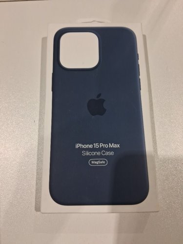 Apple Silicone MagSafe Case for iPhone 15 Pro Max - Storm Blue (model: A3126) image 2