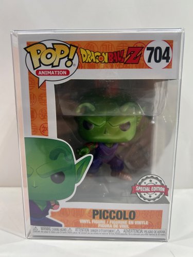 Funko pop! **special edition** animation: dragonball z - piccolo vinyl figure (#704) **plastic protector cover** image 2