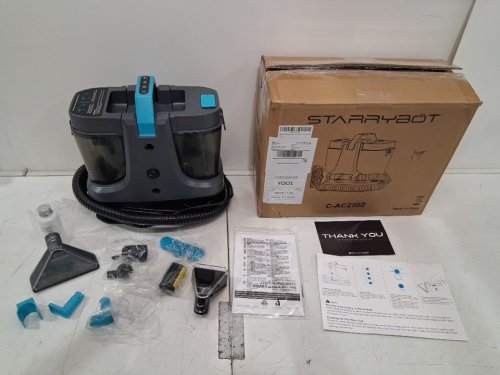 starrybot Portable Carpet Cleaner Machine with Steam and Heating Techology - 18Kpa - grey/blue (model: c-ac2502) image 2
