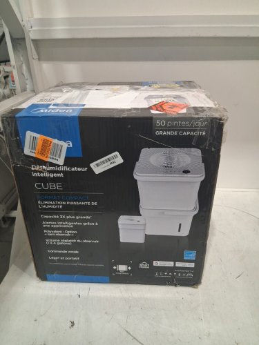 MIDEA CUBE 50 PINT SMART WIFI DEHUMIDIFIER - 4,500 SQ. FT - WHITE (MODEL: MAD50S1QWT-A) image 2
