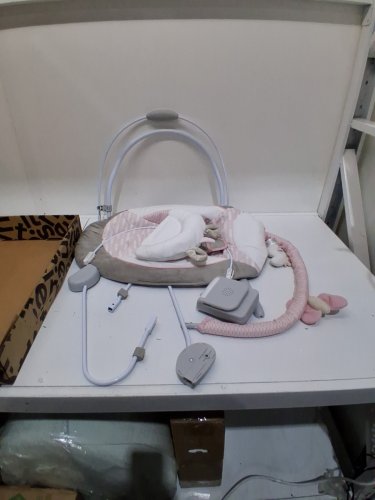 ingenuity soothing baby bouncer with vibrations, sounds and unicorn plush - 0-6 months up to 20lbs - pink flora (model: 12201) image 3