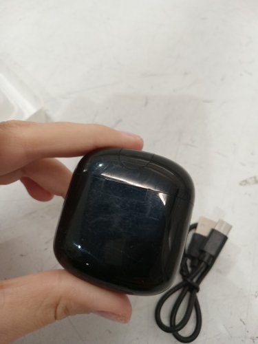 Wireless bluetooth Earbuds with Noise Cancellation and LED Display - black (model:a9) image 4
