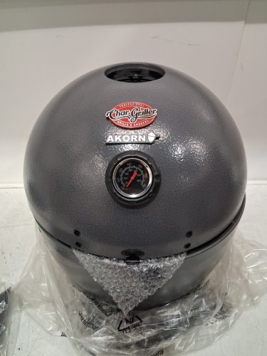 CHAR-GRILLER AKORN JR. KAMADO KOOKER CHARCOAL GRILL/SMOKER - GREY - (MODEL: E86714) image 5