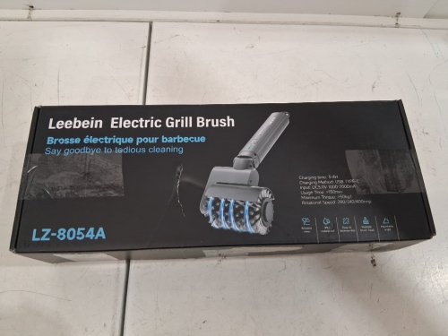 LEEBEIN ELECTRIC RECHARGABLE GRILL CLEANER BRUSH WITH 3 HEAD OPTIONS - BLACK (MODEL: LZ-8054A) image 4