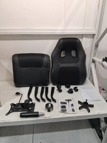 BestOffice Office Chair, Racing Gamer High Back Computer Task CHAIR, ADJUSTABLE HEIGHT FROM 41.7" - 45.7" - BLACK (MODEL: OC-SV61-BLACK) image 5