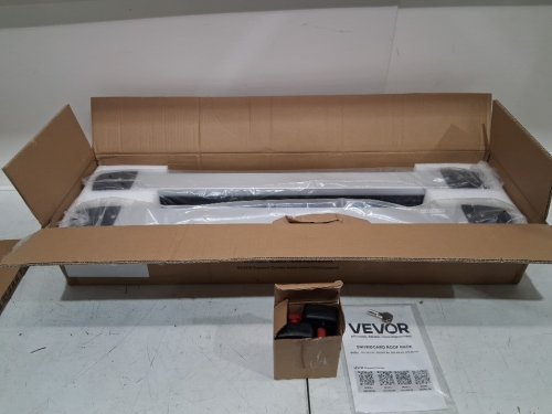 VEVOR Aluminum Ski & Snowboard Roof Rack with Lock & Rubber Padding - UNIVERSAL FIT/165LBS MAX - silver/black (model: xdz-005-sh) image 4