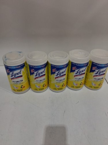 5pk lysol advanced disinfecting wipes - 550 wipes total - citrus scent (model: 1708072) image 2