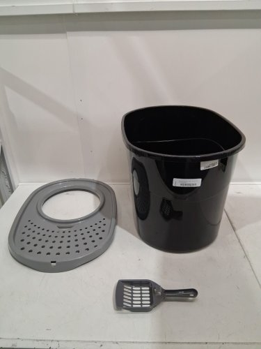 IRIS USA Top Entry Cat Litter Box - 46L - Black/Gray - (MODEL: TECL-20) image 3