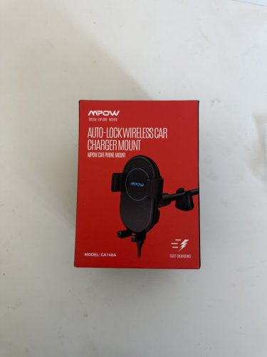 MPOW - AUTO-LOCK WIRELESS CAR CHARGER MOUNT - 10W/7.5W/5W - BLACK (MODEL:CA148A) image 2