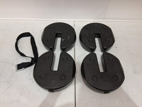 4pk Interlocking Canopy Weights for poles- 10lb EACH TOTAL 40LB - black image 3