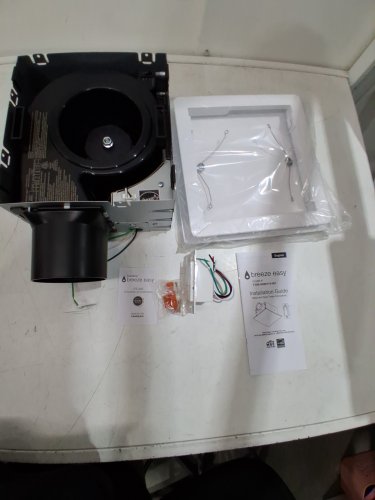 breeze easy easy install bathroom fan - 50/80/110 CFM - white (model:5192227) image 3