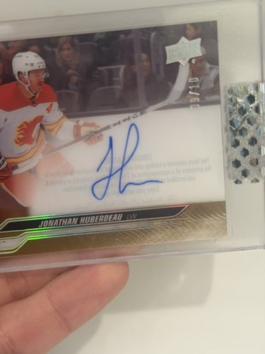 2024 SIGNED UPPER DECK JONATHAN HUBERDEAU CLEAR CUT LIMITED EDITION #09/10 (CC-HU) image 4