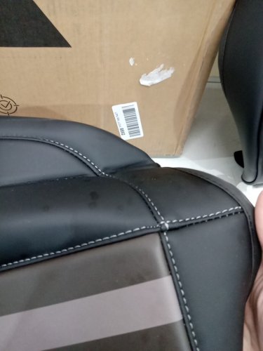 6PC Motorbox napa leather seat cover - universal - American Flag - black/grey (MODEL: MBOS-710-bf) image 4