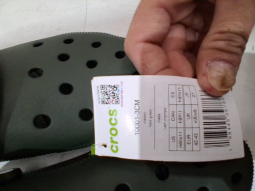 UNISEX CROCS CLASSIC CLOGS - MEN'S: 9 WOMEN'S: 11 - ARMY GREEN image 4