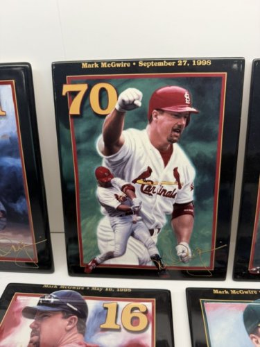 5PC SET COLLECTIBLE MARK MCGWIRE PLATE HOMERUN SET LIMITED EDITION image 5