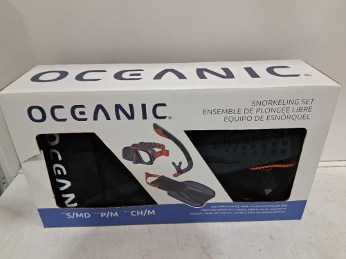 4PC Oceanic Adult Snorkeling Set - Black/Orange - (Model: 1830156) image 5