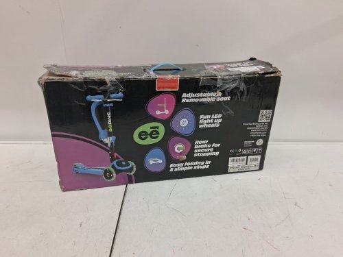 kids SKIDEE Kick Scooter with light up wheels - blue (model: y200) image 2