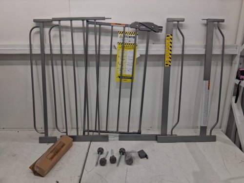 REGALO EASY STEP 49" EXTRA WIDE BABY GATE - 30"X49" - PLATINUM (MODEL: 1164 EP DS) image 3