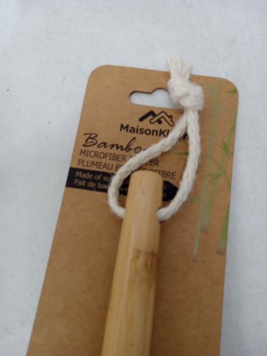Maison Kleen Microfiber Bamboo Duster - 20" - White (Model: B8027) image 3