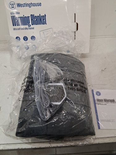 WESTINGHOUSE ELECTRIC HEATED/WARMING THROW BLANKET, ULTRA SOFT & SILKY FLANNEL WITH 6 HEAT SETTINGS - 84" x 62" - GREY image 4