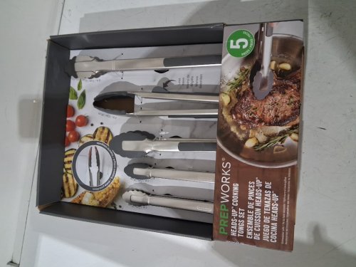 5pc Progressive Prepworks dishwasher safe Tong Set - (MODEL:1901786) image 2