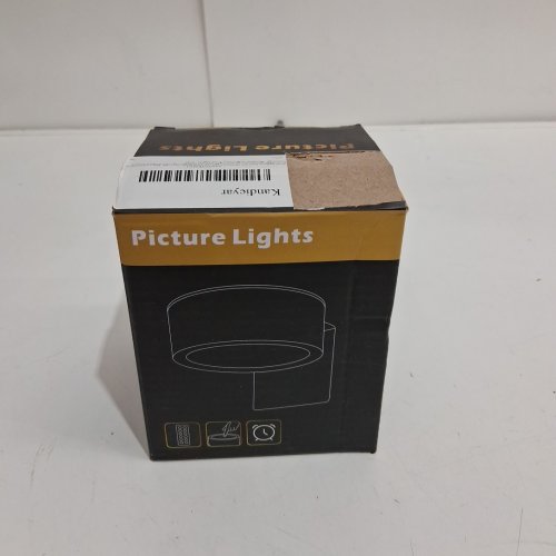 3PK kandieyar Rechargeable Picture Lights for Wall - 3.15" - GOLD (MODEL: pl-03) image 2