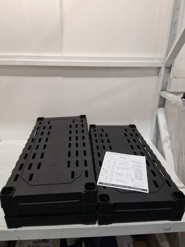 KOOLATRON 5 Tier utility Plastic Storage Shelves - 30" x 14" x 72" - Black image 3