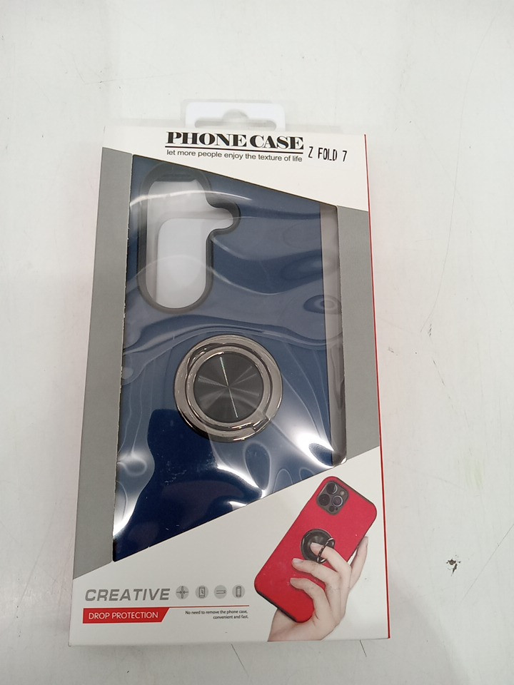 Ring Stand Phone Case for Samsung Galaxy Z Fold7 - Navy Blue image 2