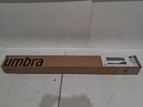 UMBRA ANYWHERE EXPANDABLE ROOM DIVIDER DAMAGE-FREE TENSION CURTAIN ROD, 124.5" x 2.75" x 69" - WHITE (MODEL: 1012718-660-REM) image 2