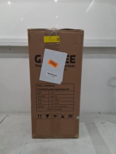 2pk Garvee Rectangular Planters with Drainage Holes ＆ Water Level Monitor - 16" - white (model: pho_11gdmslq) image 2