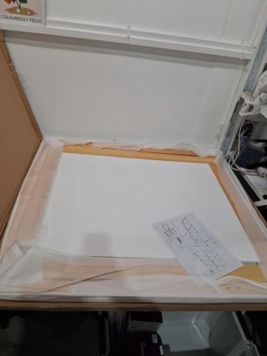 wood framed dresser mounted MIRROR - 40" x 37" - NATURAL (model: 827) image 5