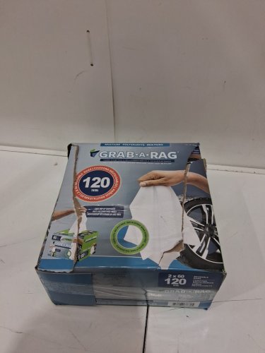120pk Grab-A-Rag reusable multi-purpose microfiber Rags - white (model: 3330346) image 3