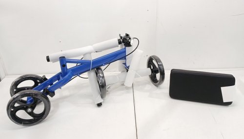 Medline Economy Knee Walker Padded Knee Rest - 8" Wheels - 350lbs Capacity - BLUE/BLACK - (MODEL: MDS86000EB) image 3