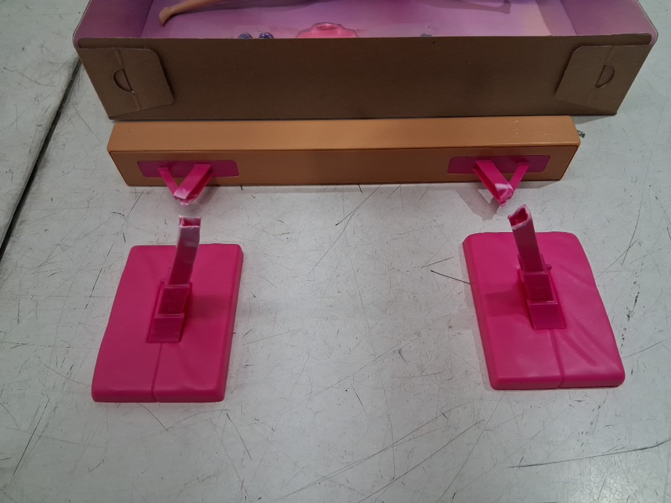 14PC BARBIE YOU CAN BE ANYTHING GYMNASTICS DOLL PLAYSET WITH TWIRLING FEATURE AND BALANCE BEAM - blonde Doll (MODEL: HRG52) image 5