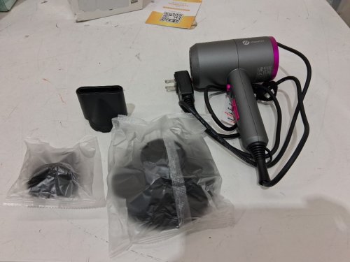 SLOPEHILL PROFESSIONAL IONIC HAIR DRYER - 1800W - GREY/PINK (MODEL: 1902) image 3
