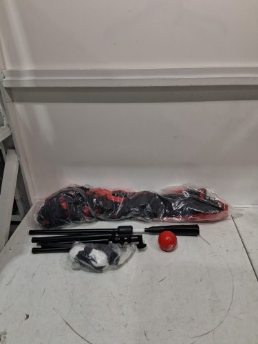 portable baseball and softball practice net - 7ft x 7ft - red/black (model: ss-ydbqw004) image 3