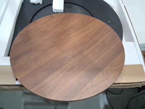 CostwAY 2-tier 2 tone Farmhouse Accent Round Coffee Table - 31.5" - brown/white (model: hv10893bn) image 8
