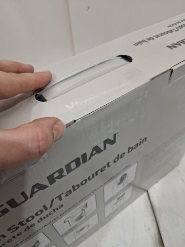MEDLINE GUARDIAN NON-SLIP SHOWER/BATH STOOL with ADJUSTABLE HEIGHT - 13.5" - 20.5" - 300LB MAX CAPACITY - GREY (MODEL: G2-300KRX1) image 3