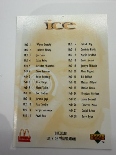 28 ICE MCDONALDS 1998 GOLD HOCKEY CARD COLLECTION FULL SET image 8