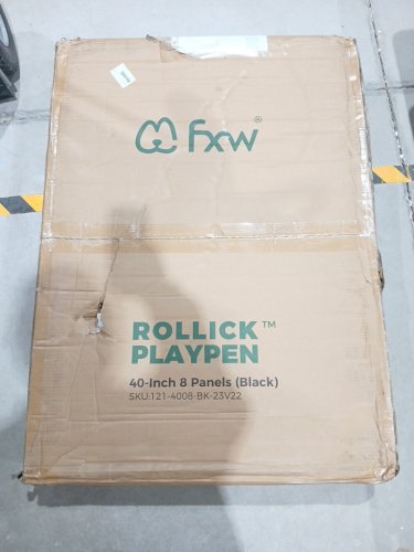 FXW Rollick Unleashed 8 Panel Dog Playpen - 40" - Black (Model: 121-4008-BK-23V22) image 2