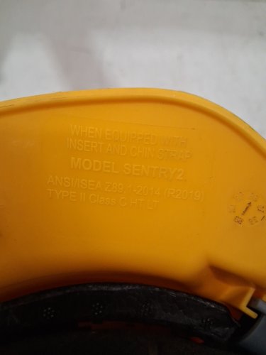 Jackson Safety Sentry2 Type 2 Cap-Style Vented Hard Hat - class c - size 6.5 - 8.5 - yellow image 3