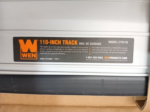 Wen Track Saw Track Guide Rail - 110" (Model: CT9110) image 5