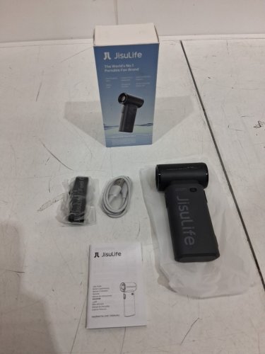 JISULIFE Handheld Mini Portable Fan - 5000mAh - MATTE black image 2