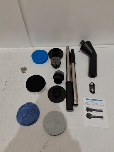 10pc Leebein Electric Spin Scrubber Cordless Cleaning Brush Bathroom Scrubber - black - (model:ymg-825) image 3