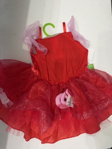 2PC GIRL'S DISGUISE PEPPA PIG TODDLER COSTUME (NO HEADPIECE) - 2T - RED/PINK (STYLE: 120699M) image 3