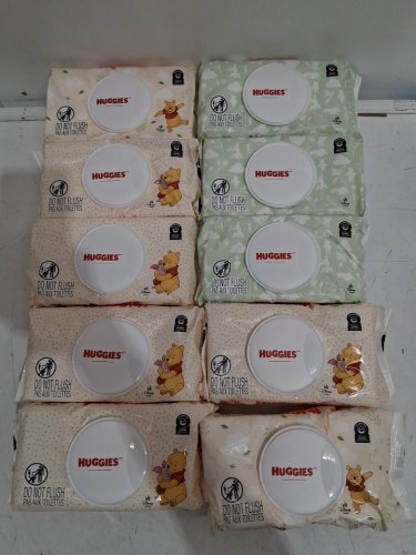 10PK HUGGIES NATURAL CARE DISNEY THEMED SENSITIVE UNSCENTED BABY WIPES - WINNIE THE POOH (total 560) image 4