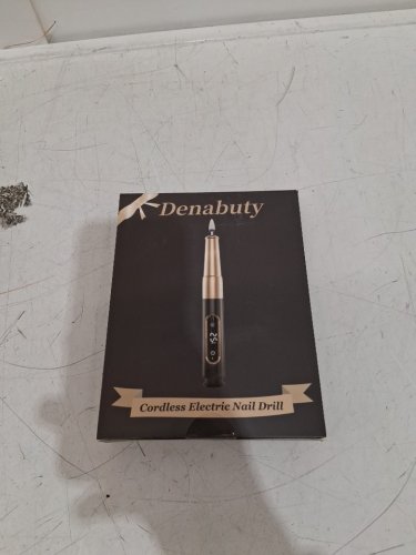 Denabuty Professional Portable Rechargeable Electric Nail File with LED Display - black/gold (model: DN-2502) image 2